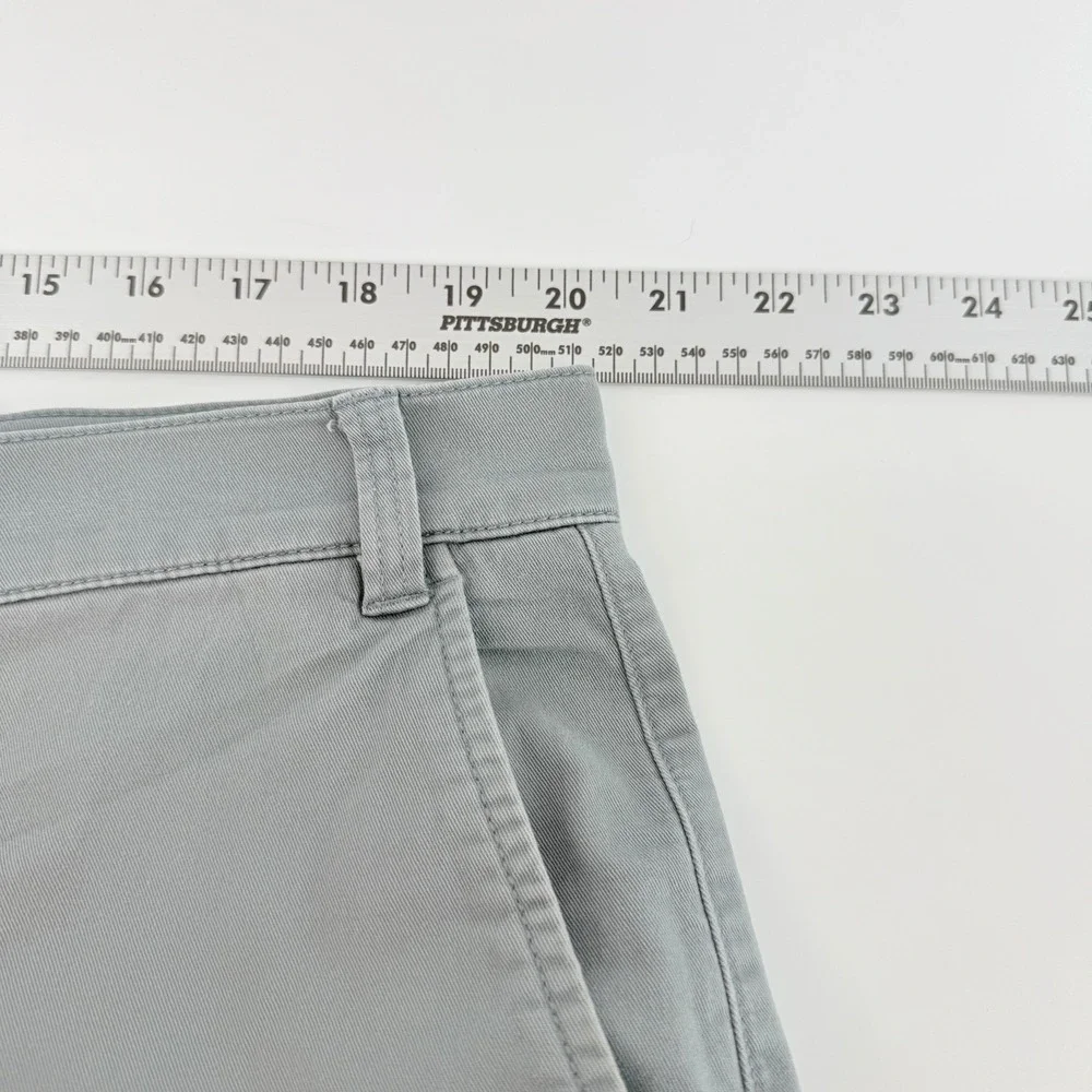 Duck‎ Head Mens Chino Pants Gray Flat Front Cotton Twill Trousers 40x26